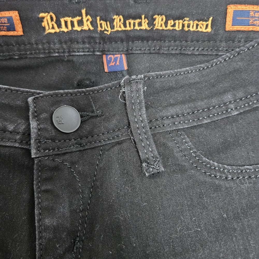 Rock‎ By Rock Revival Kathryn Leggings Jeans Women's 27 (28x30.5) Black Low-Rise